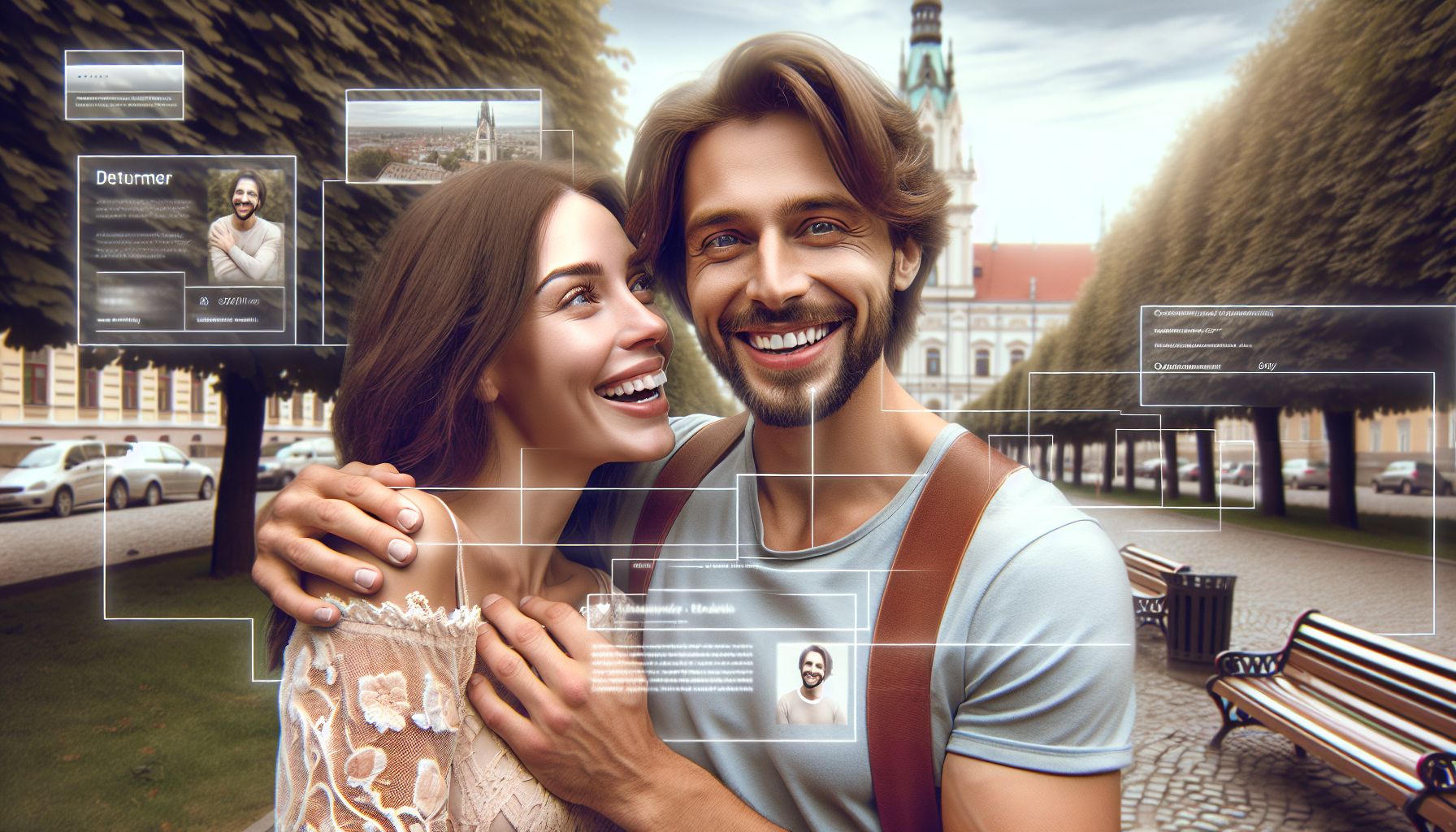 Foto eines Paares das sich durch Online-Dating kennengelernt hat